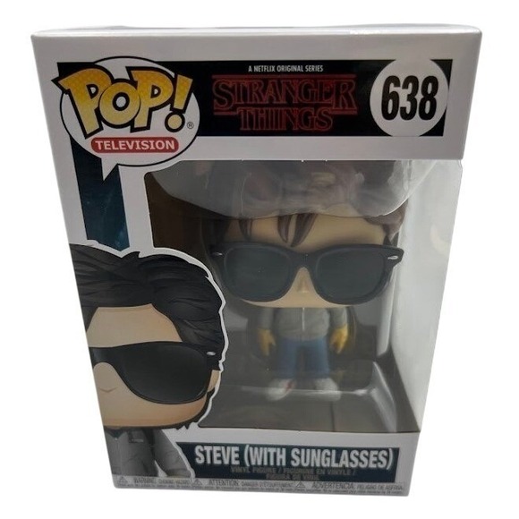 Funko Pop Stranger Things Steve With Sunglasses 638 Vinyl Figure - Picture 2 of 6